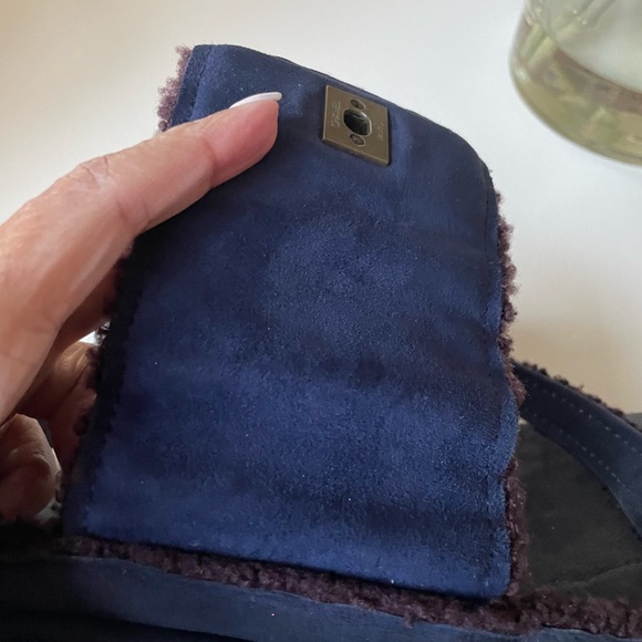 Authentic Chanel. Vintage. Blue Suede - Picture 5 of 9